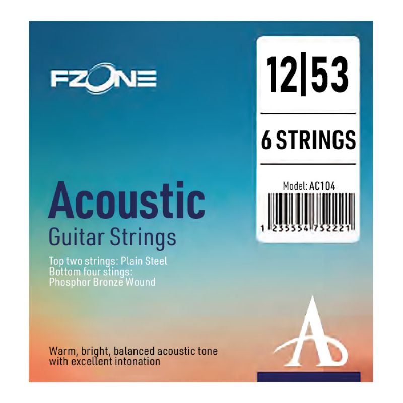 Набор струн FZONE AC104 ACOUSTIC PHOSPHOR BRONZE (12-53)